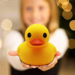 Happy Trees duck bath toy suitable for tub and pool use.