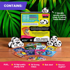 Happy Yeti Games Pandamonium game box keeps components organized and portable.