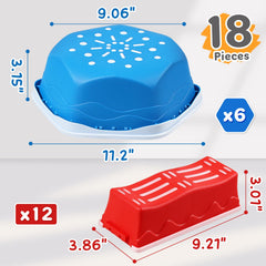 HappyField sensory stepping stones feature massage dots to stimulate feet.