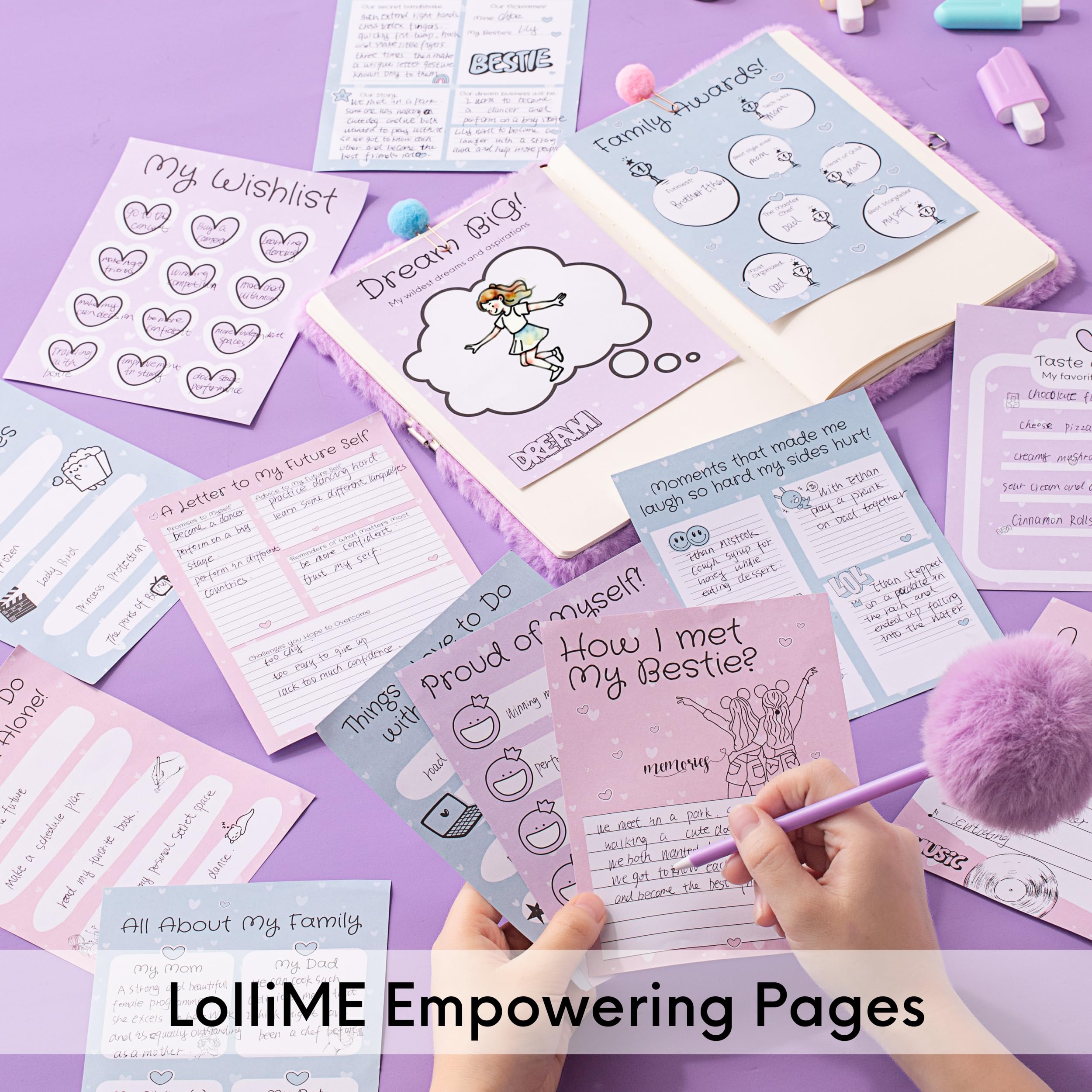 HAPPY LOLLI sparkly gift box packaging for birthdays or back-to-school surprises