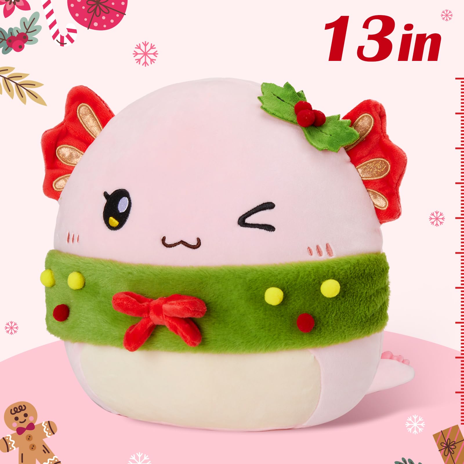 HappySpot Christmas gift axolotl plush ideal for animal lovers