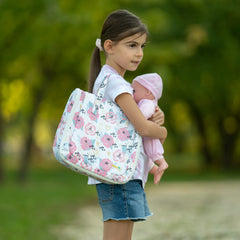 HappyVk compact portable bed for dolls makes travel and sleepovers easy.