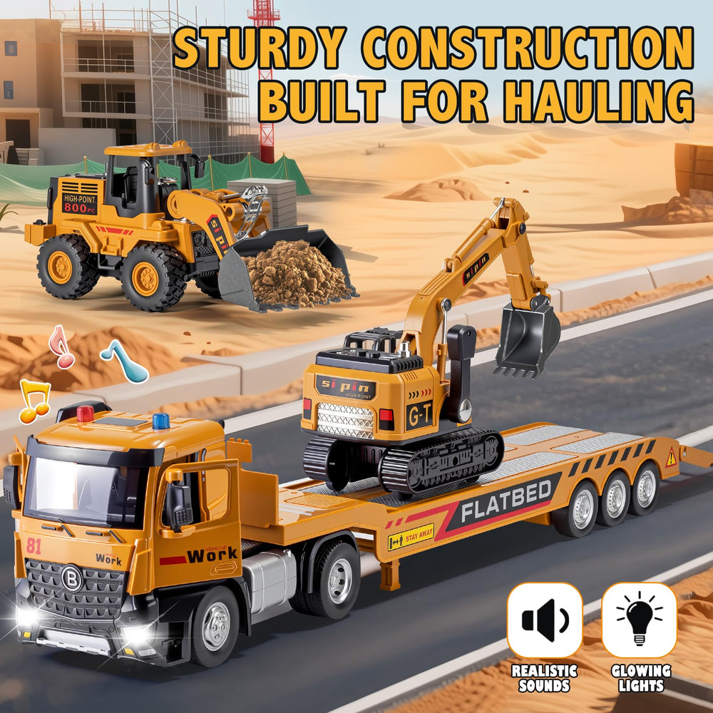 HAPYAD die-cast bulldozer toy enhancing realistic pretend building adventures