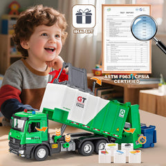 HAPYAD side-loading arm for interactive pretend recycling adventures.