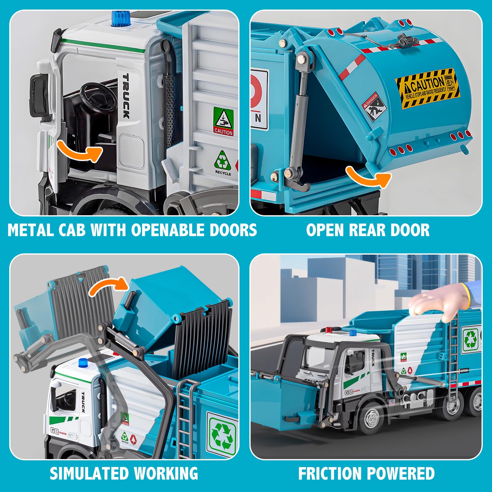 HAPYAD metal cab and ABS body provide lasting quality