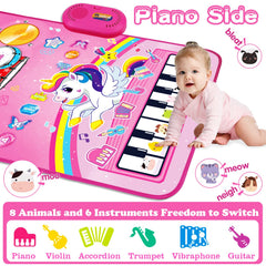 Hapyland interactive music mat with touch sensitivity for hands and feet