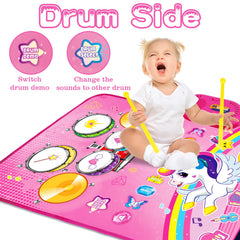 Hapyland unicorn toy music mat for imaginative animal sounds