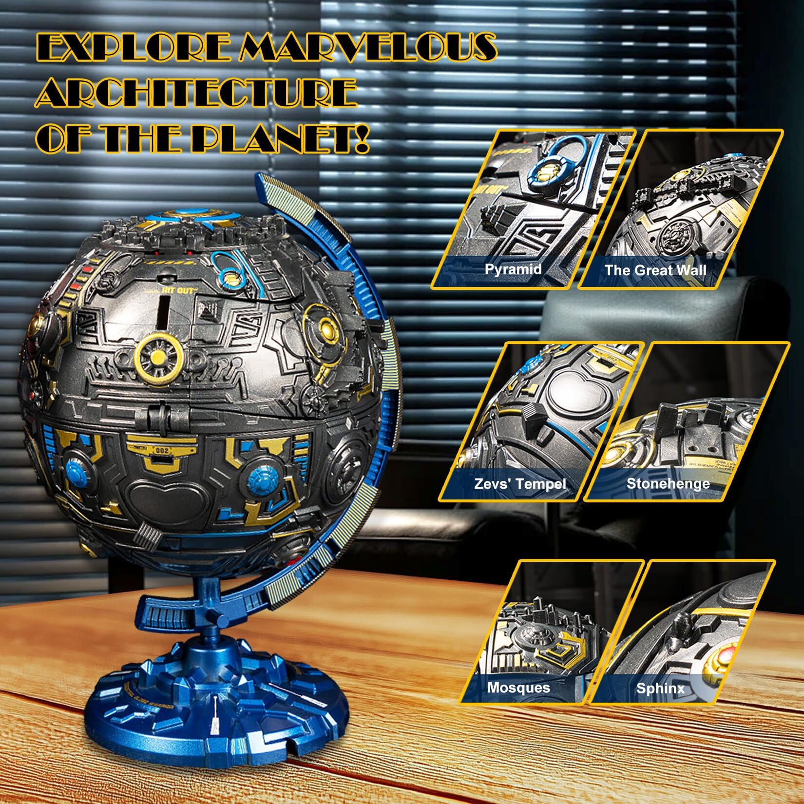 Hapystar 2-in-1 transforming robot action figure for creative posing