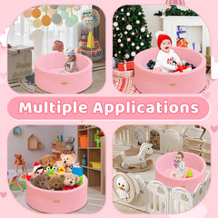 HARBOLLE hidden-base concept for kids, pink ball pit play.