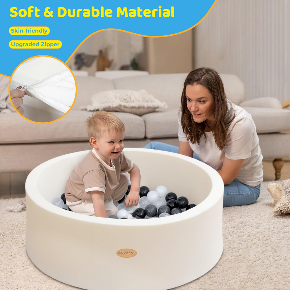 HARBOLLE memory foam inside offers soft, safe play surface.