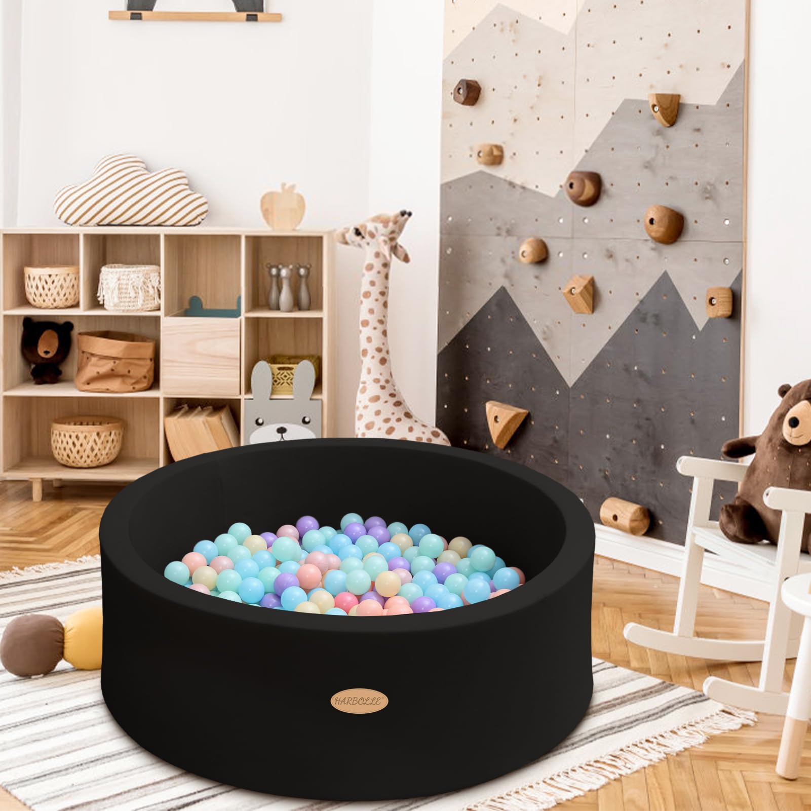 Harbolle ball pit decor-friendly look fits any room