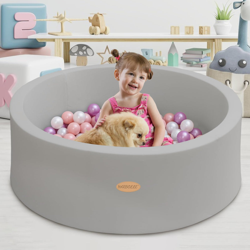 Harbolle memory foam liner provides soft cushioned play.