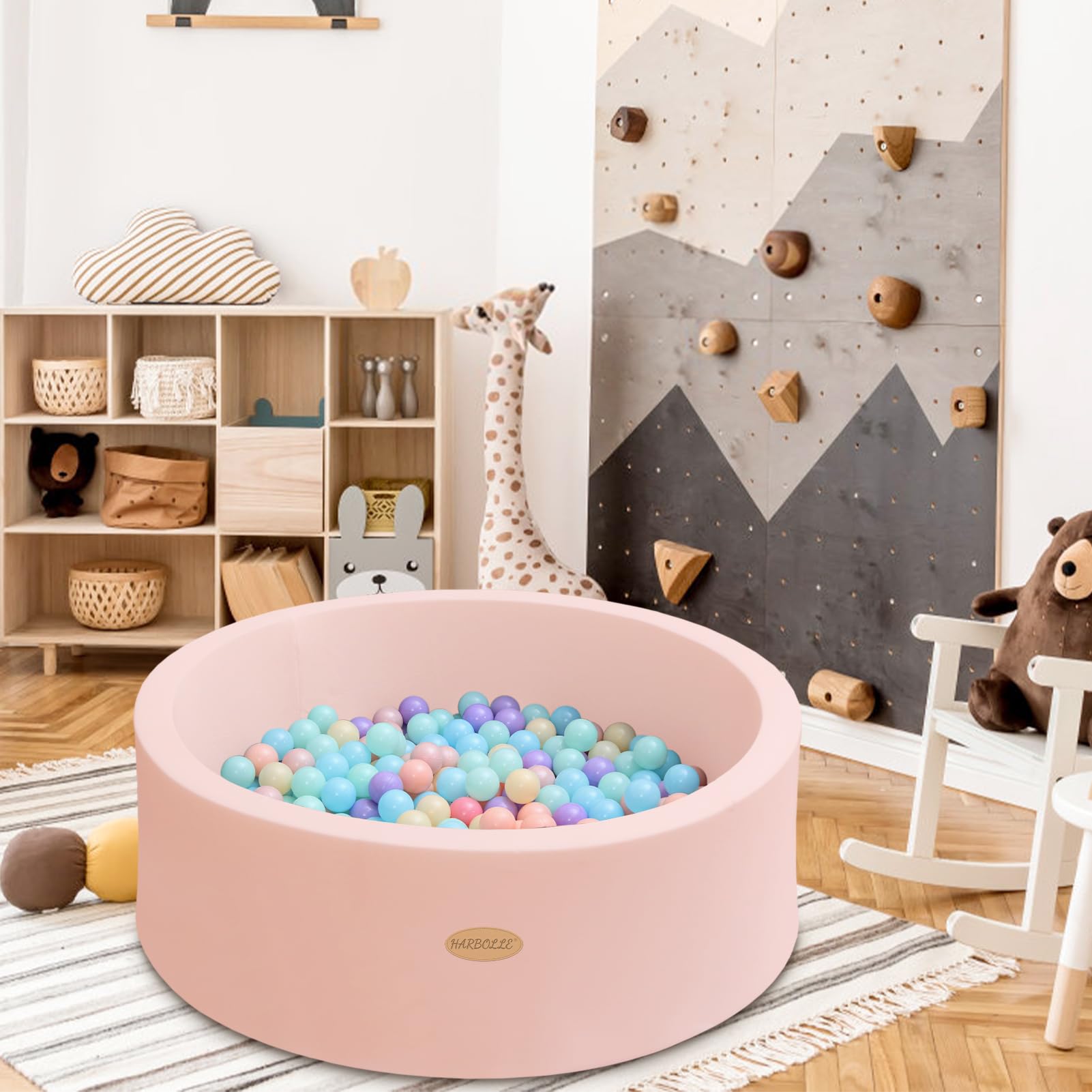 HARBOLLE Ball pit doubles as storage as kids outgrow.