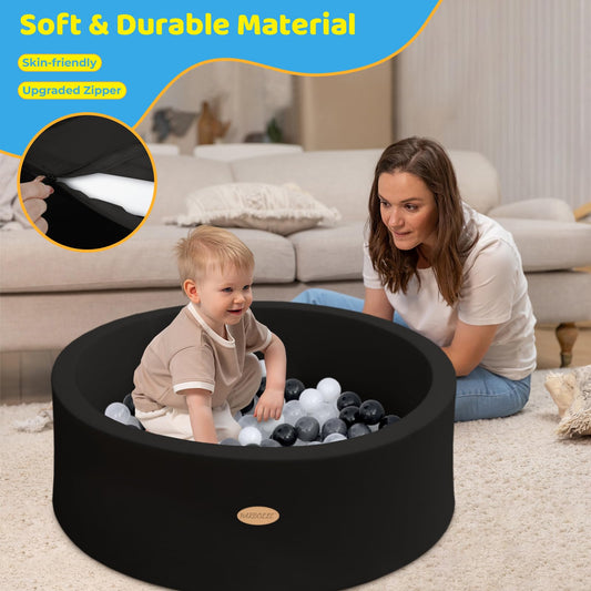 Harbolle ball pit wall height of 11.8 inches provides sturdy boundaries