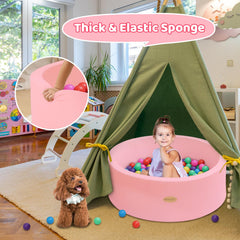 HARBOLLE ball-pit zipper assembly detail in pink offering easy setup.