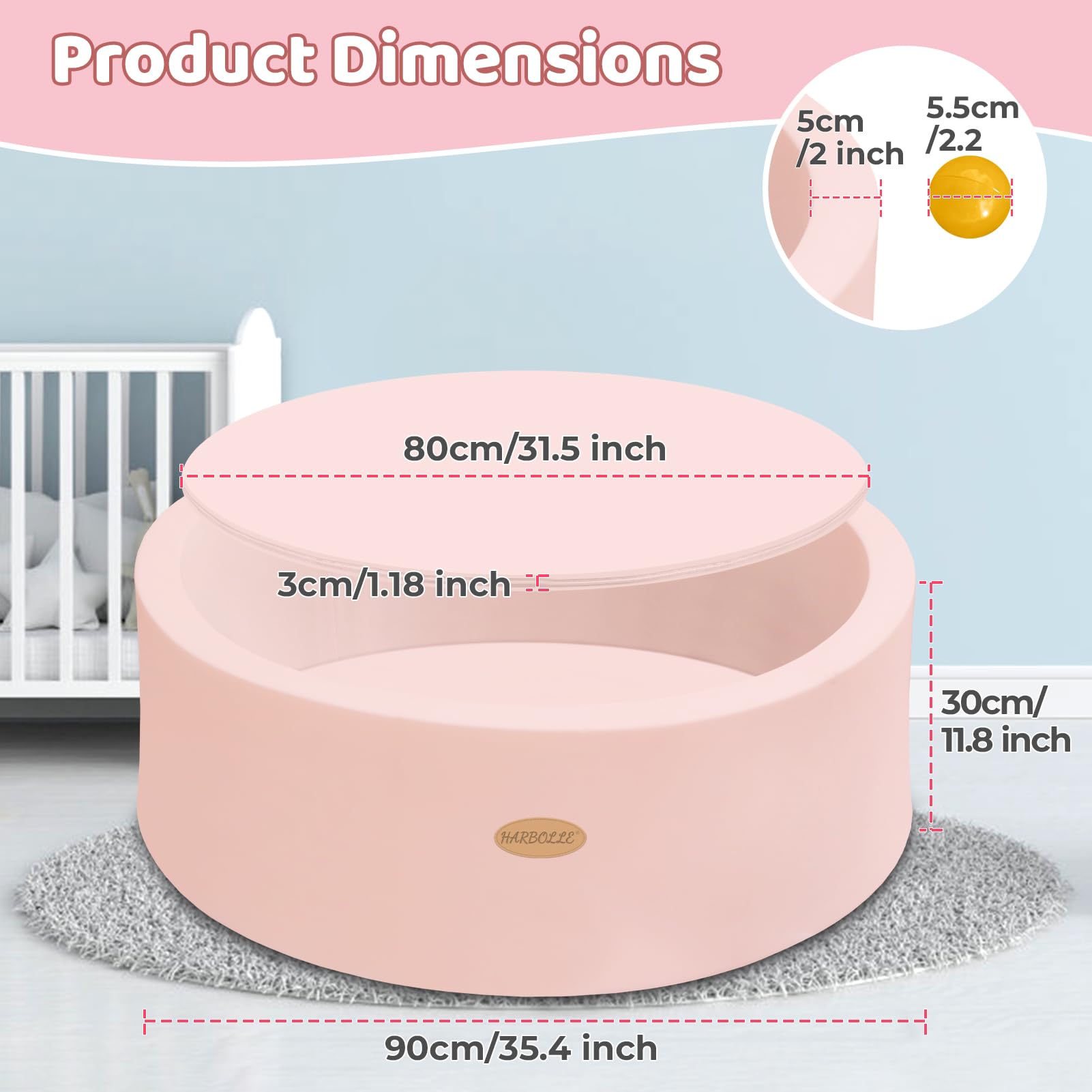 HARBOLLE Vacuum-seal design expands after opening for quick setup.