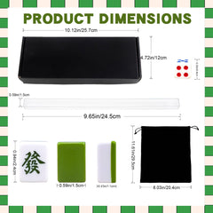 Drawstring bag stores tiles and accessories for easy packing and setup.