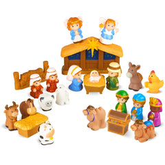 Hardwind nativity set baby Jesus figure for gentle storytelling at home