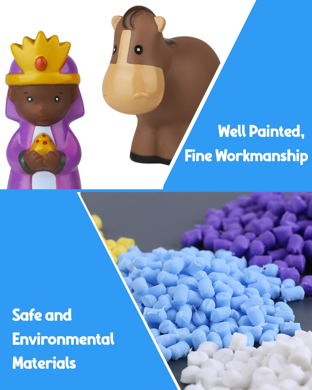 Hardwind shepherds figures suitable for pretend play and learning themes