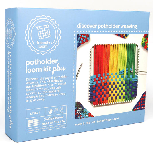 Harrisville Designs Friendly Loom metal loom for stable weaving.