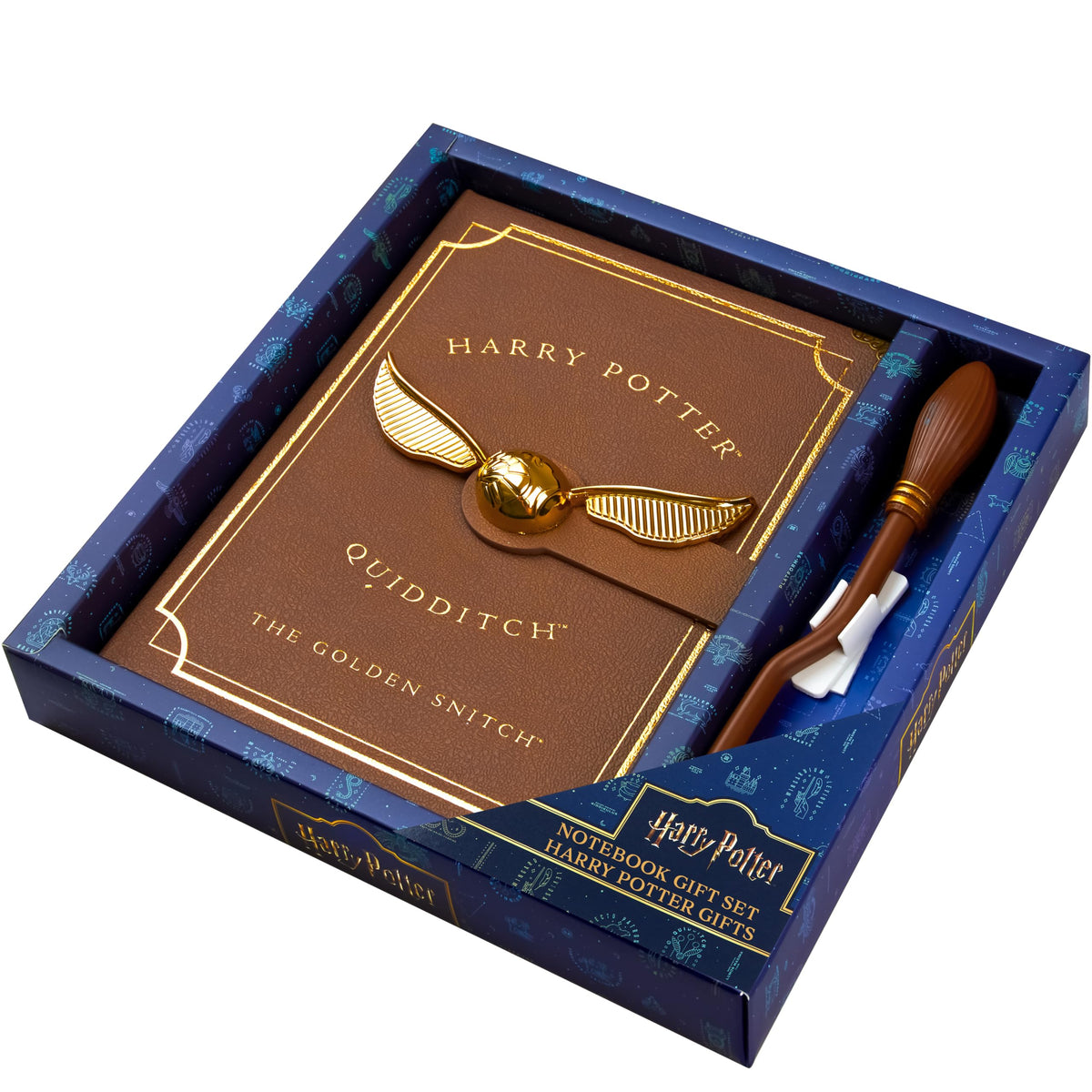 Harry Potter A5 notebook with broomstick pen for creative journaling
