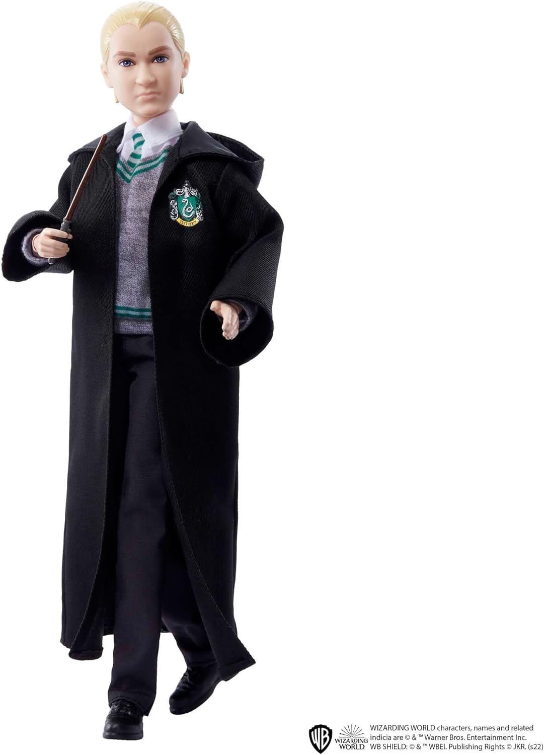 Harry Potter Draco Malfoy doll in Hogwarts uniform ideal for display and play