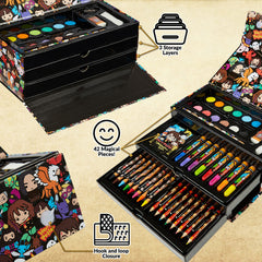 Harry Potter Gifts travel case keeps supplies organized during family trips.