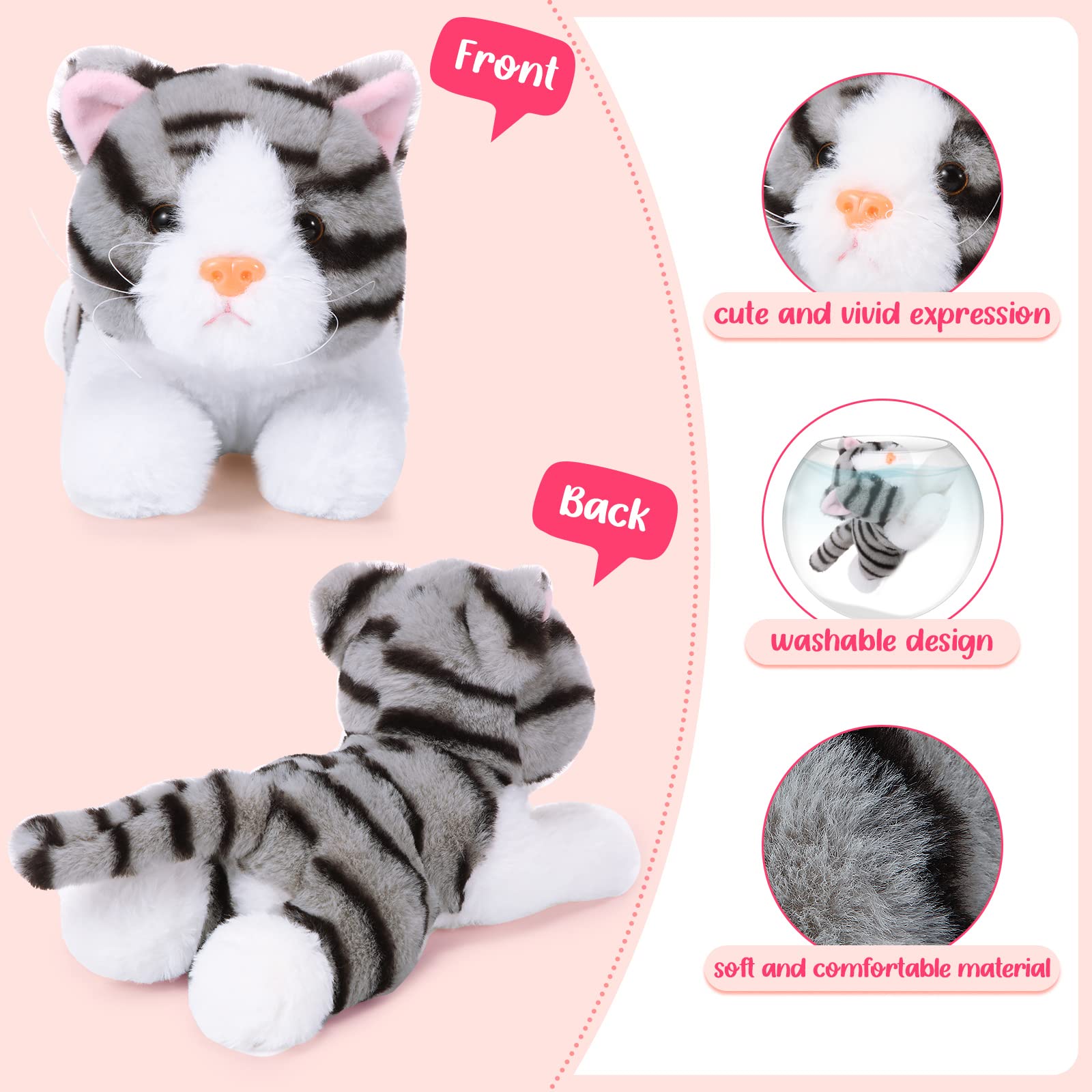 Harrycle orange cat plush adds bright charm to playtime and shelves.