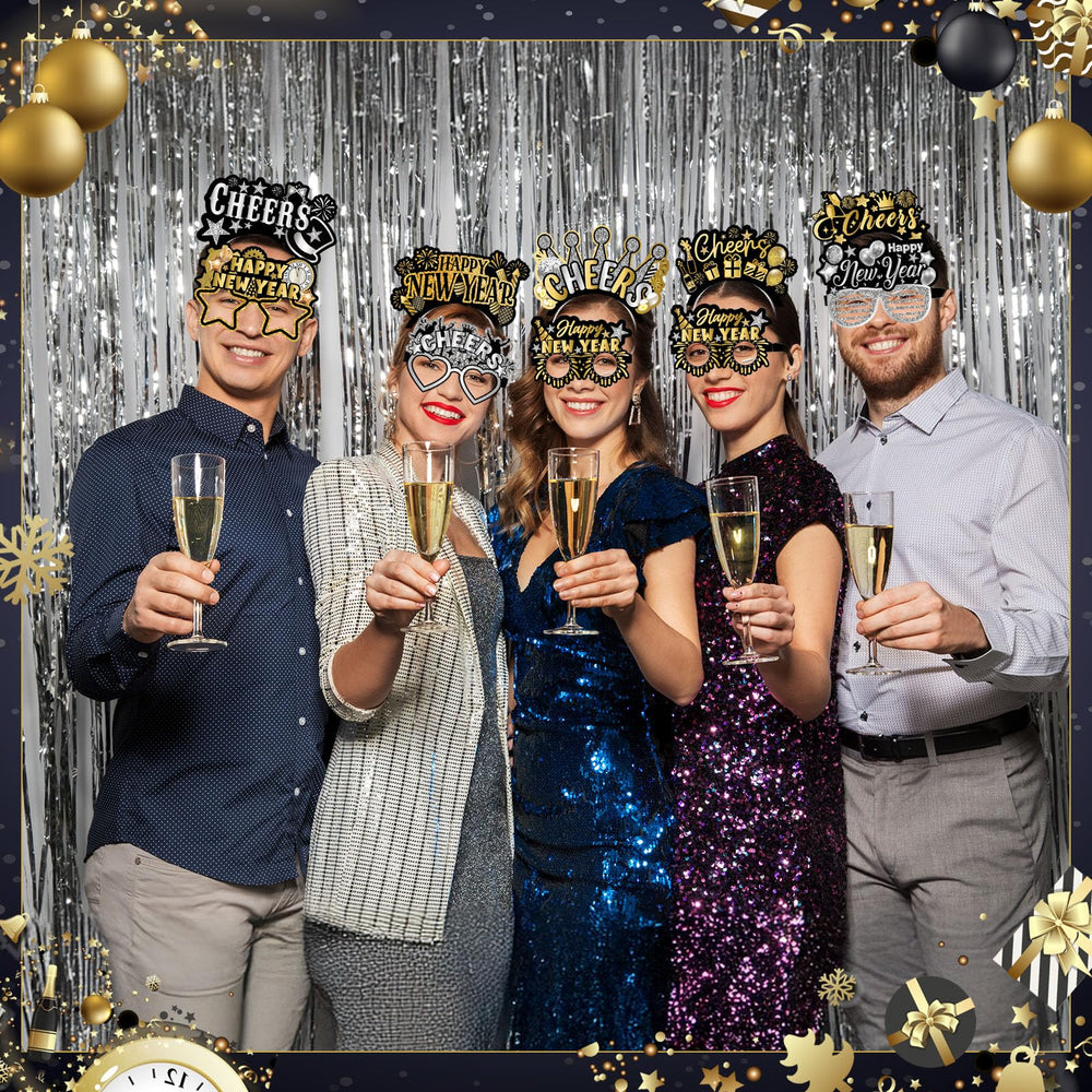 Harrycle photo-prop setup for stylish New Year celebrations.