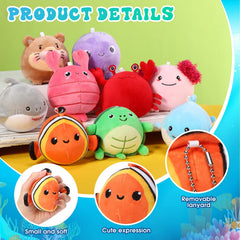 Harrycle sea life dolphin plush vibrant accent for shelves and bags.
