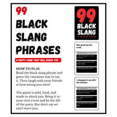 HARSTCO GAMES 99 Black Slang Phrases being read aloud for guessing