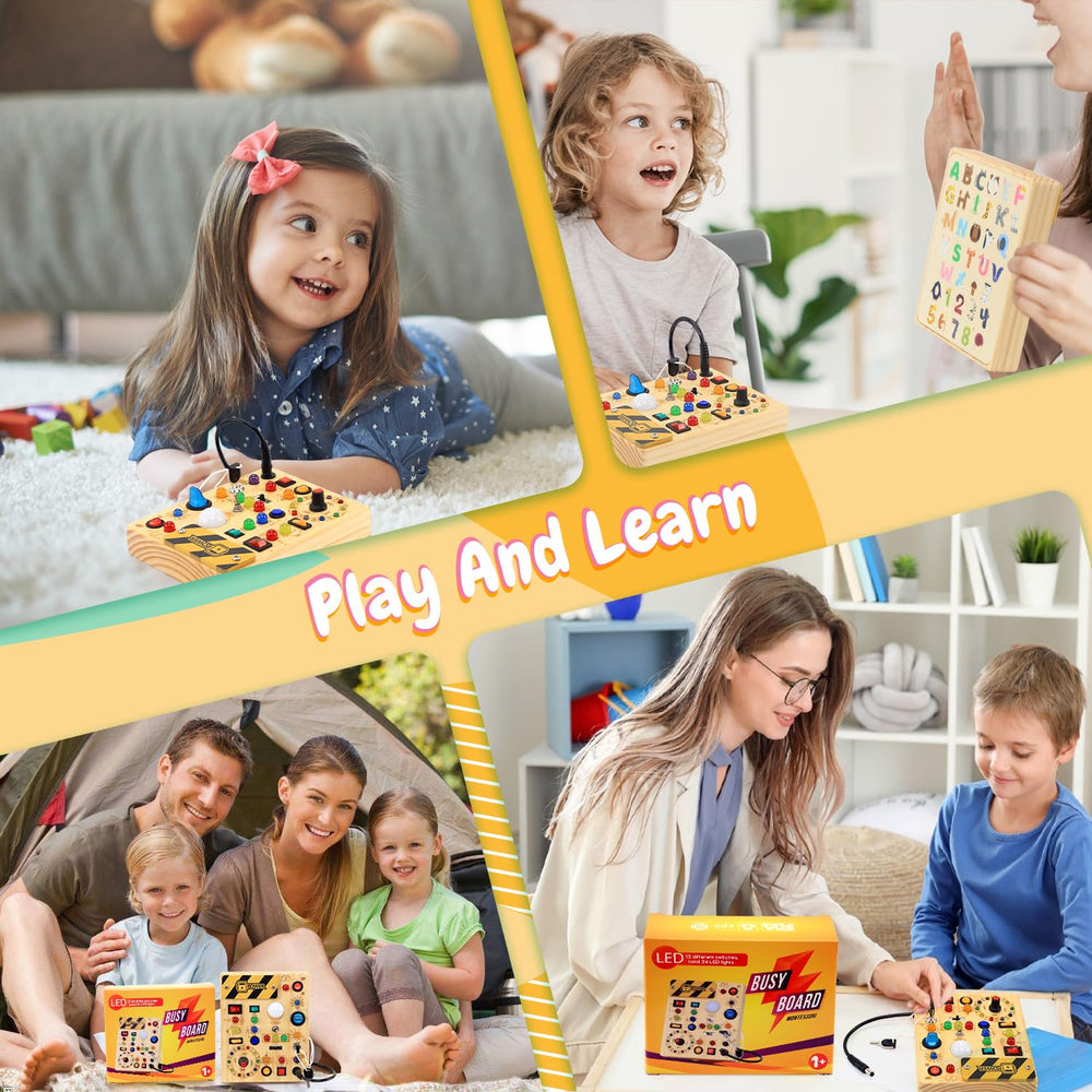 HarVow Busy Board travel-ready design supports on-the-go learning and fun.