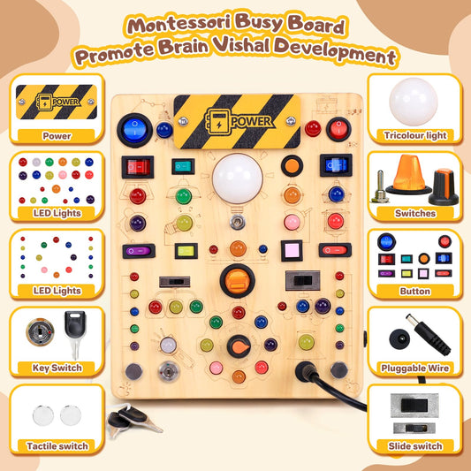 HarVow Montessori wooden toy shown from side for early learning