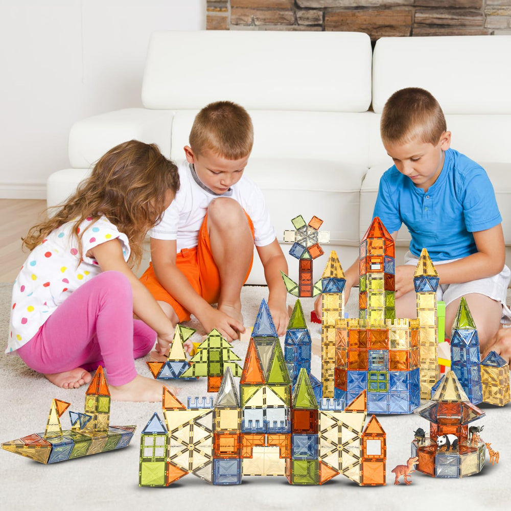 HarworLife magnetic tiles packaging and setup for teachers and parents