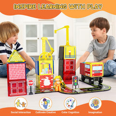 HarworLife fire station double-sided base offers versatile setup options.