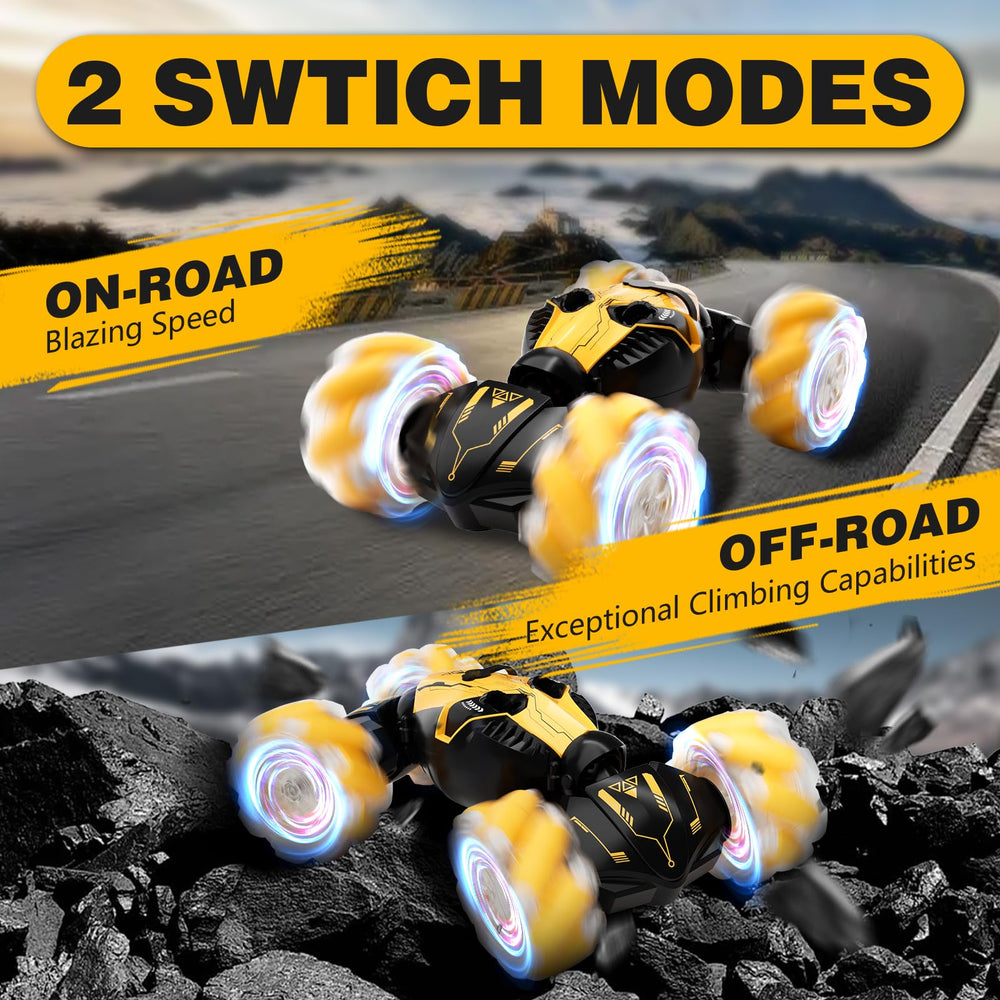 HarworLife RC car with dual sprays adds interactive water effects during play.