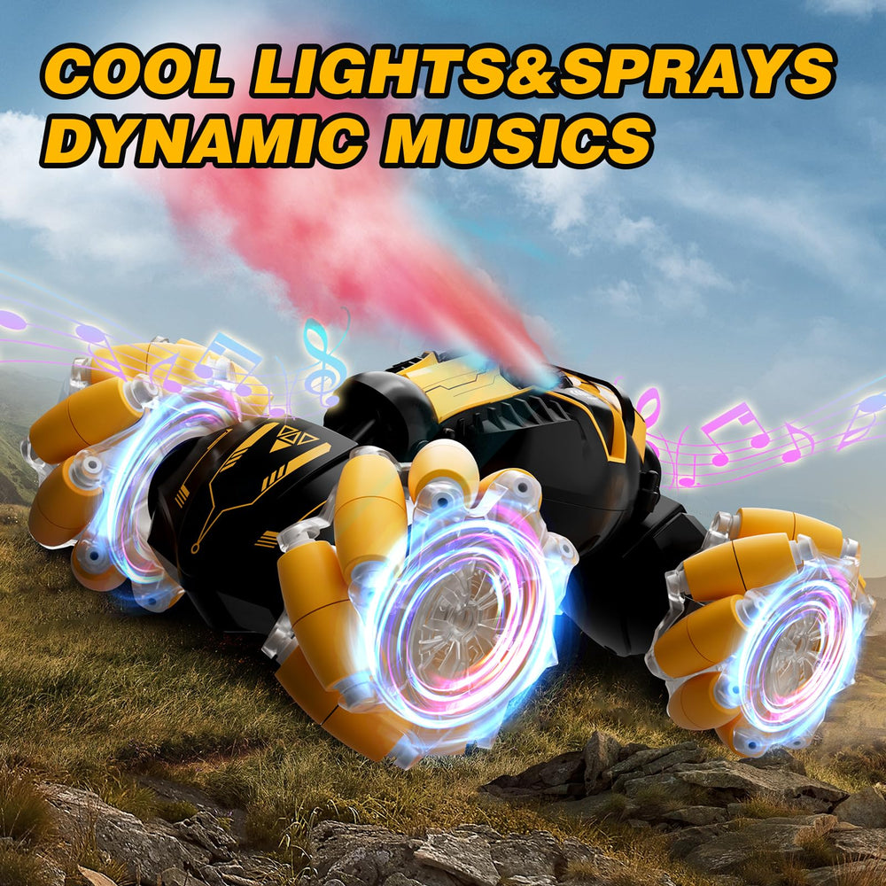 HarworLife RC stunt car uses gesture control for intuitive play sessions.