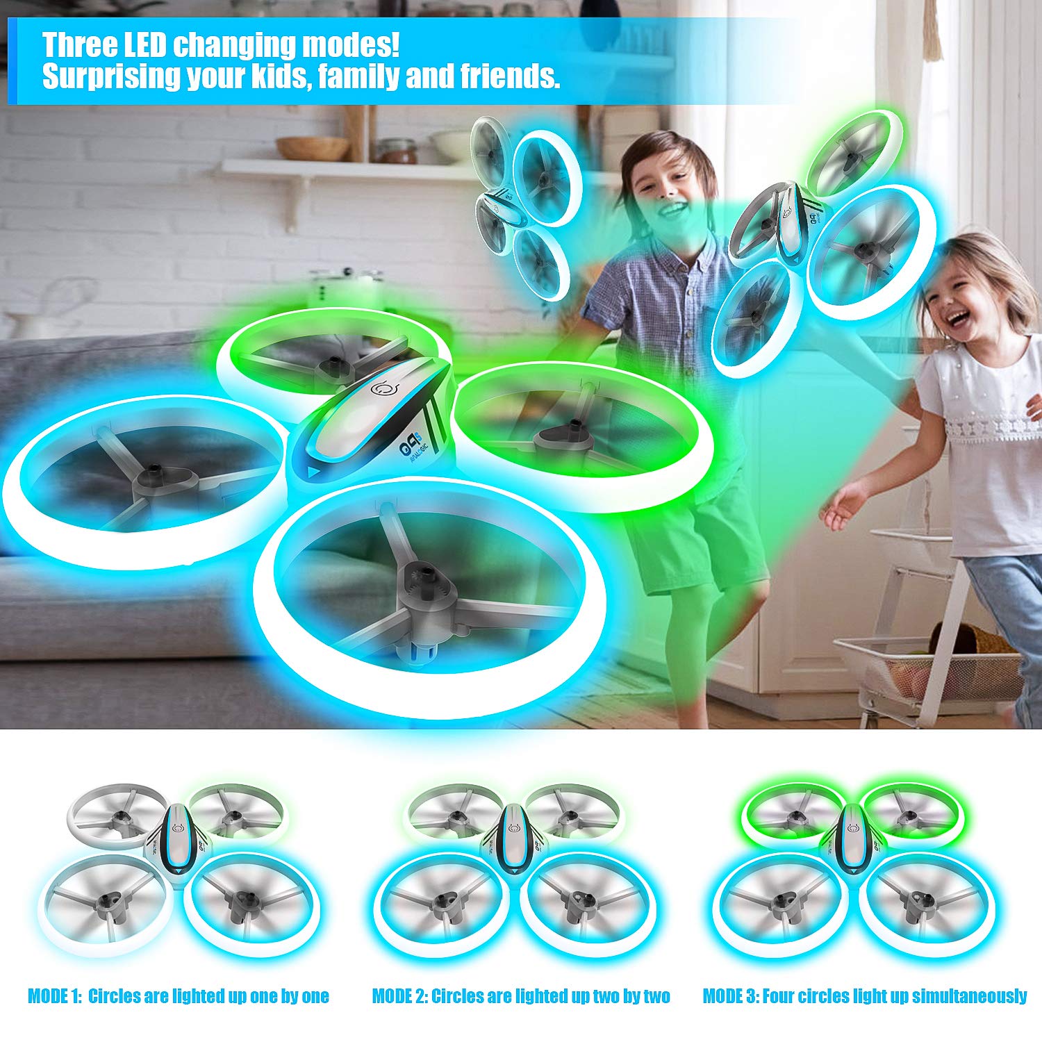 HASAKEE Q9s drone with propeller guards for safe, durable play.
