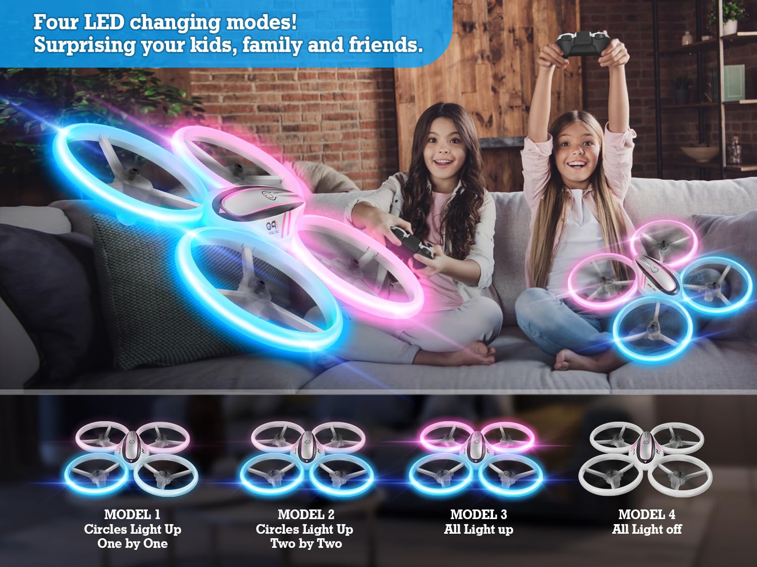 HASAKEE Q9s drone includes two UL-certified batteries for extended fun.