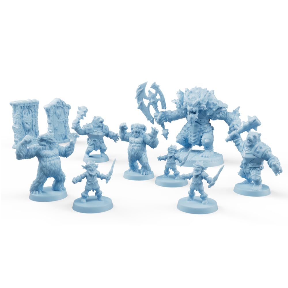 Hasbro HeroQuest Frozen Horror artwork showcased on the expansion box.
