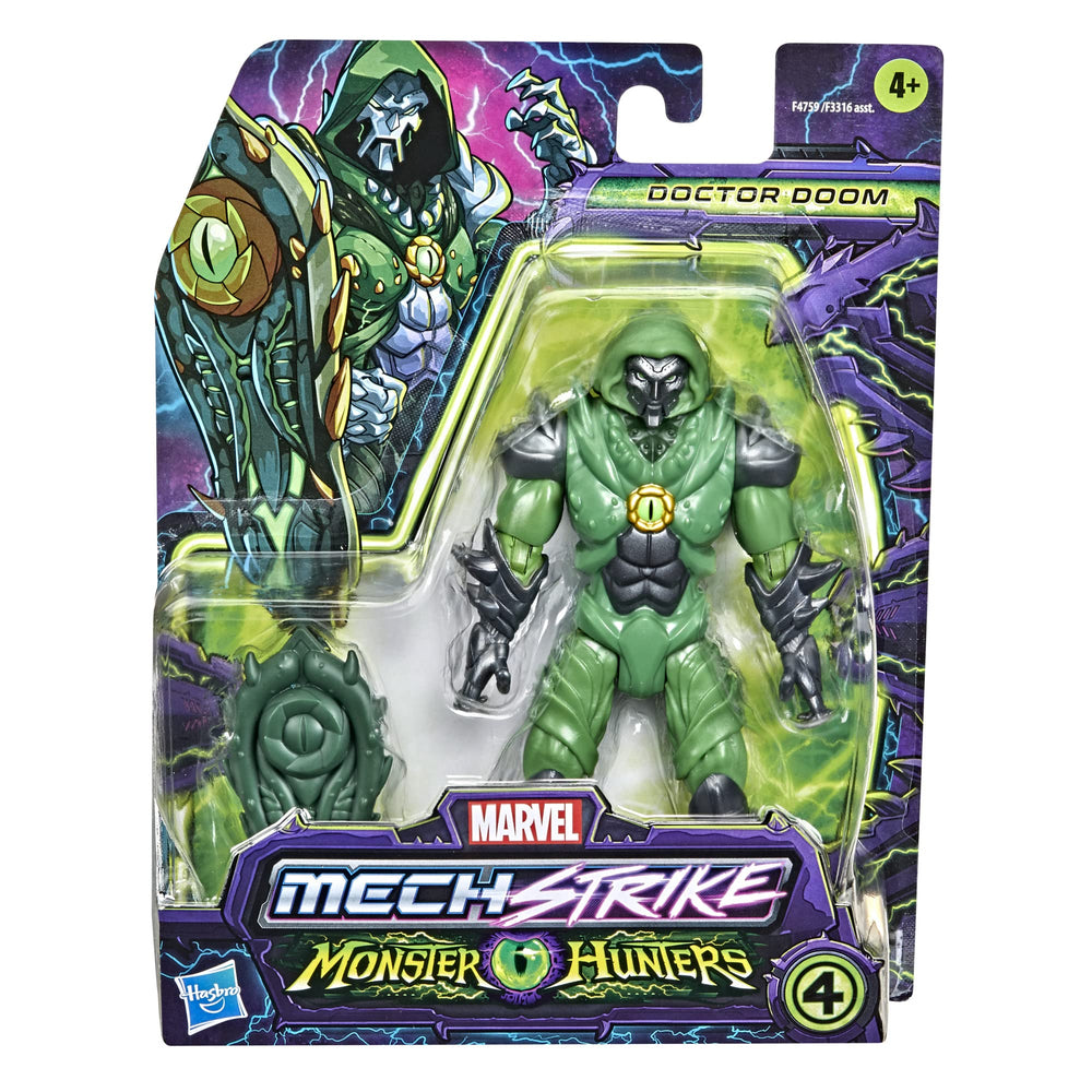 Hasbro accessory included for Doctor Doom Monster Hunters figure enhances play options.