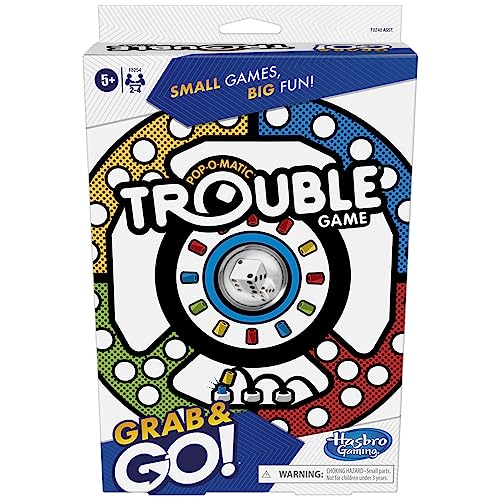 Hasbro B1003 compact travel board for on-the-go family game night.