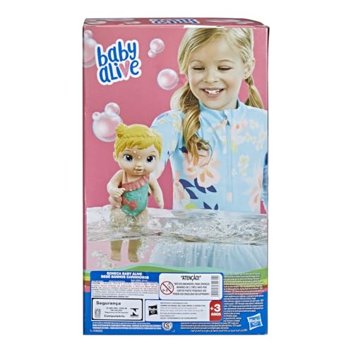 Hasbro Baby Alive Splash 'n Snuggle blonde hair and swimsuit for splash fun