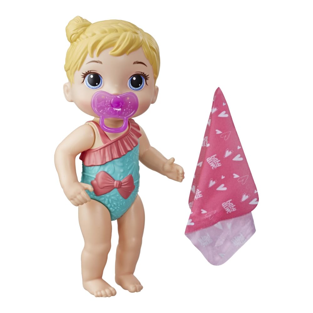 Hasbro Baby Alive Splash 'n Snuggle accessories included for care play