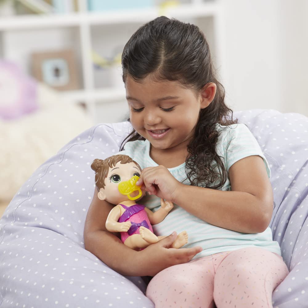 Hasbro Baby Alive Splash'n Snuggle doll outdoors for cuddling after splash play