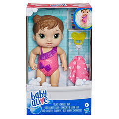 Hasbro Baby Alive Splash'n Snuggle doll with pacifier for comforting pretend play