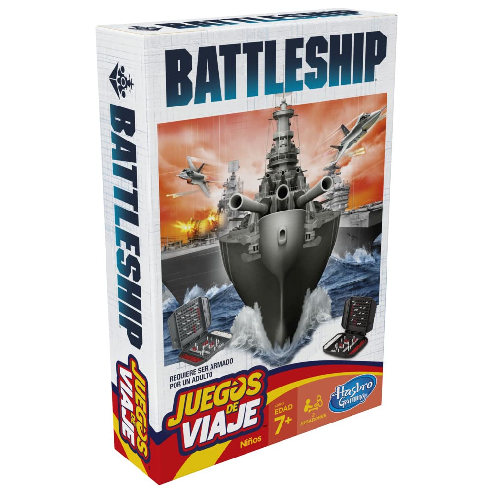 Hasbro Battleship Grab & Go storage keeps pieces organized after battles.