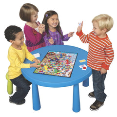 Hasbro Candy Land cards with color cues and symbols for non-readers.