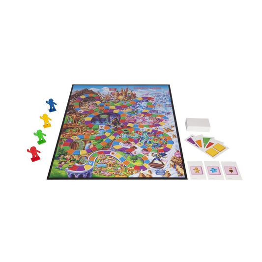 Hasbro Candy Land game board with vibrant stepping-stone path for early imagination.