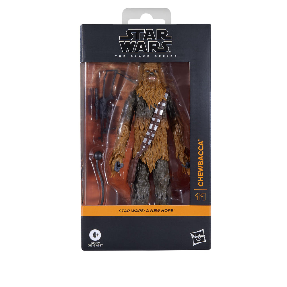 Hasbro Chewbacca A New Hope figure with poseable head, arms, and legs for dynamic poses.